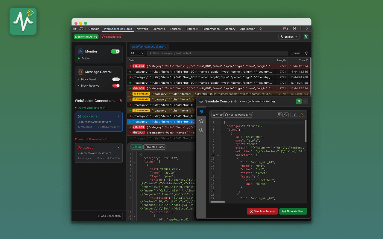Comprehensive WebSocket Debugging